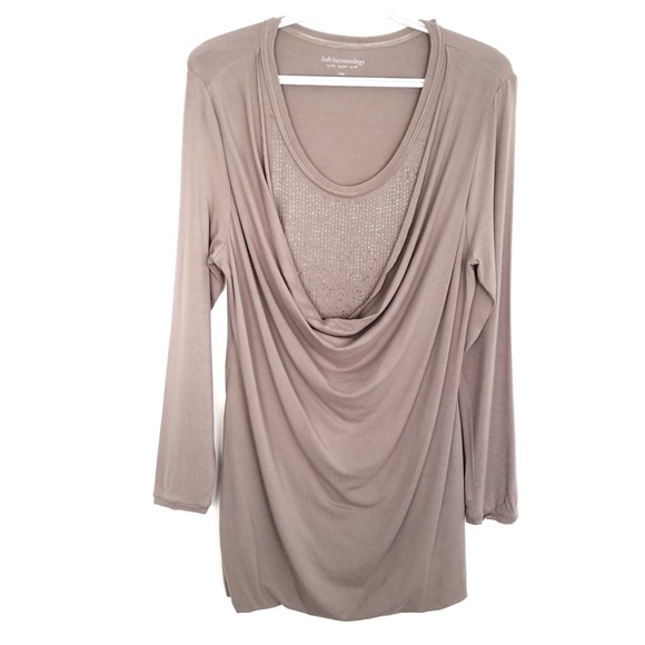 -- Soft Surroundings Outlet Twinkle Top Size L - Picture 2 of 4